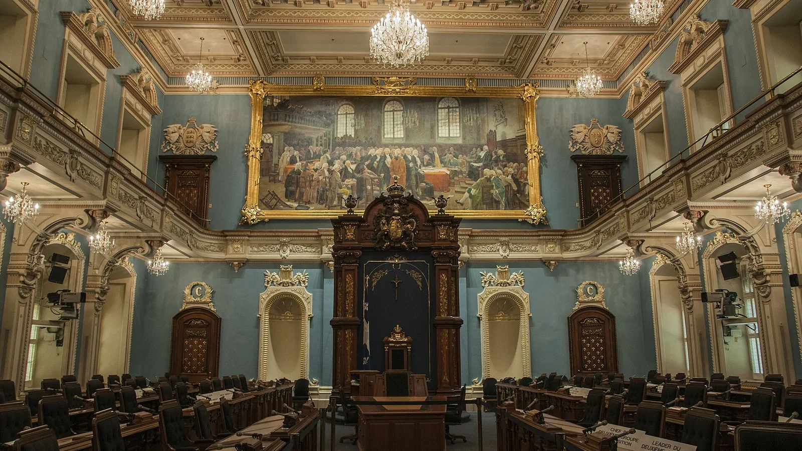 L'hôtel du Parlement, siège de l'Assemblée nationale du Québec.